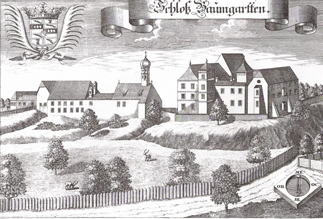 Wening-Stich von Schloss Baumgarten